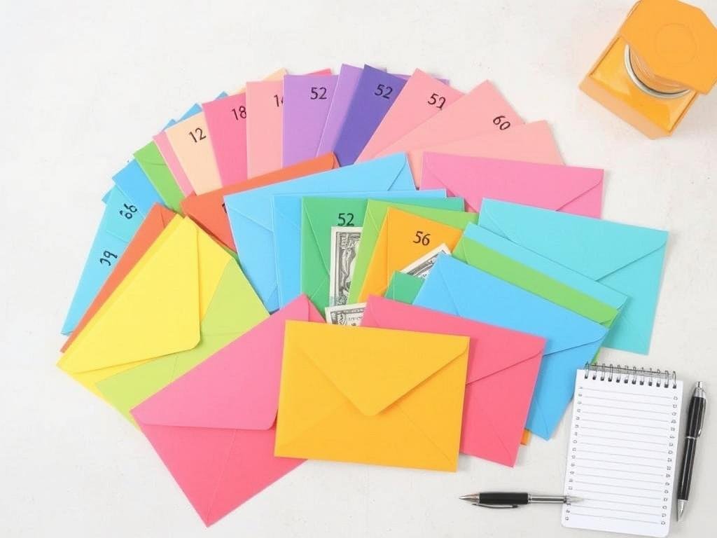 52-Week Money Challenge Envelope System with labeled dividers 52-Week Money Challenge Envelope System with labeled dividers