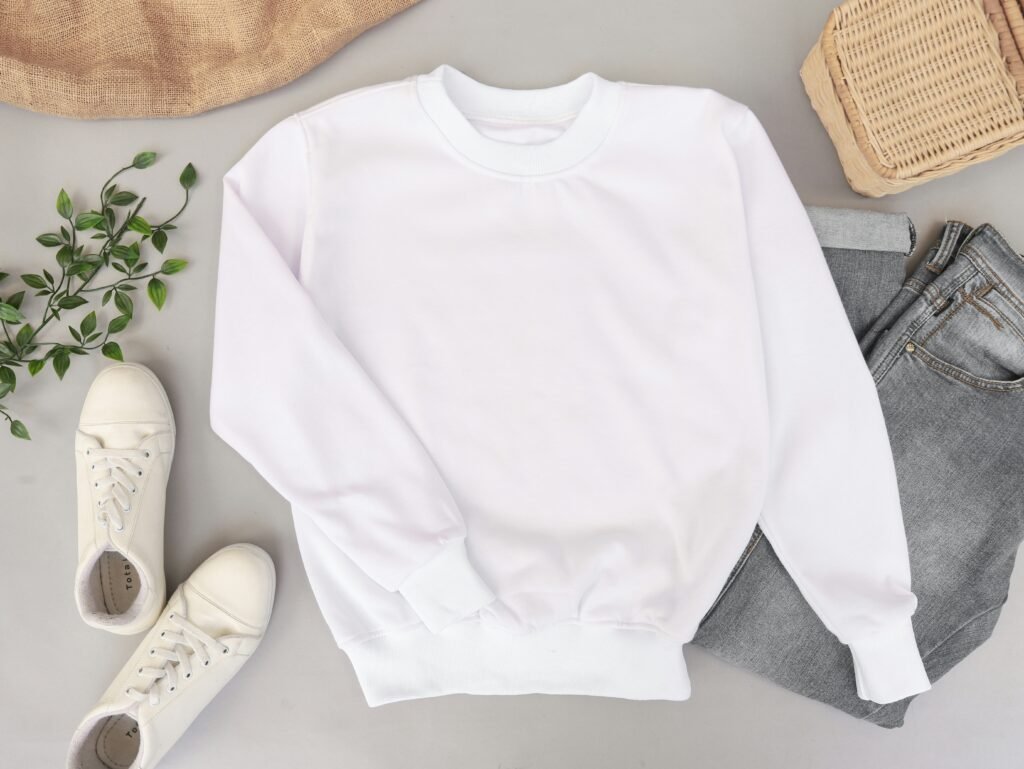 white crew neck long sleeve shirt white crew neck long sleeve shirt