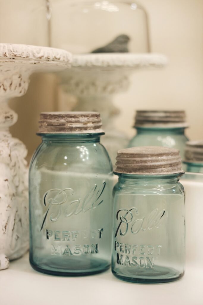 clear mason ball glass jars